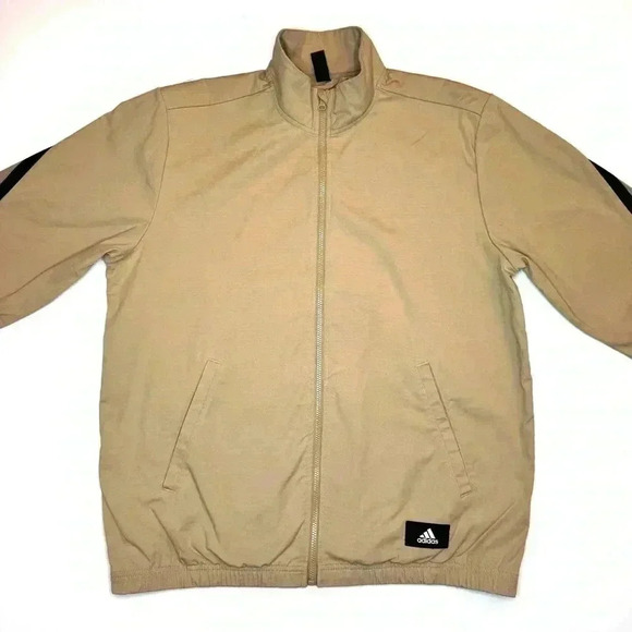 Adidas Mens Future Icon Stripe Splicing Woven Stand Collar Sports Jacket Size M - Picture 1 of 10
